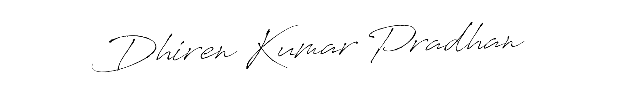 How to make Dhiren Kumar Pradhan name signature. Use Antro_Vectra style for creating short signs online. This is the latest handwritten sign. Dhiren Kumar Pradhan signature style 6 images and pictures png