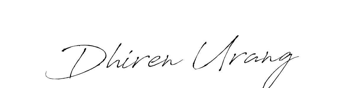 It looks lik you need a new signature style for name Dhiren Urang. Design unique handwritten (Antro_Vectra) signature with our free signature maker in just a few clicks. Dhiren Urang signature style 6 images and pictures png