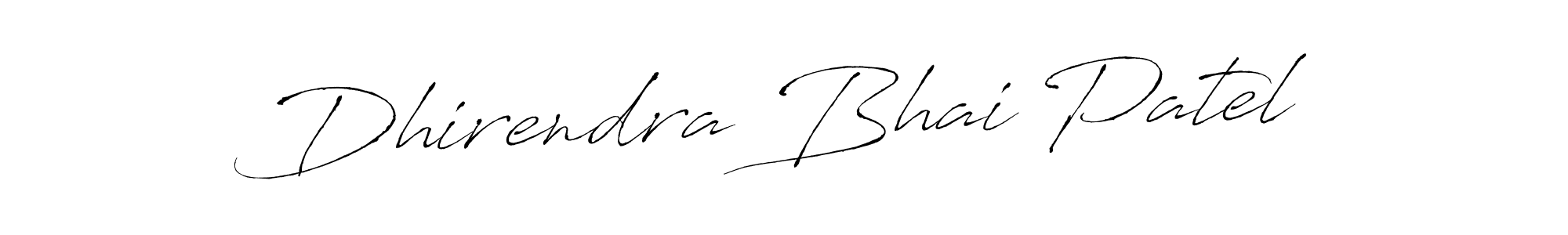 How to make Dhirendra Bhai Patel signature? Antro_Vectra is a professional autograph style. Create handwritten signature for Dhirendra Bhai Patel name. Dhirendra Bhai Patel signature style 6 images and pictures png