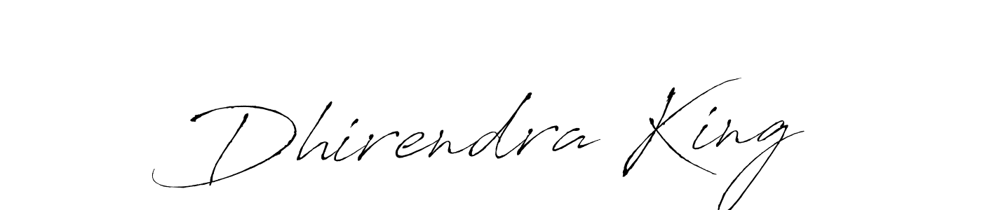 Dhirendra King stylish signature style. Best Handwritten Sign (Antro_Vectra) for my name. Handwritten Signature Collection Ideas for my name Dhirendra King. Dhirendra King signature style 6 images and pictures png