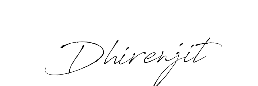 Create a beautiful signature design for name Dhirenjit. With this signature (Antro_Vectra) fonts, you can make a handwritten signature for free. Dhirenjit signature style 6 images and pictures png