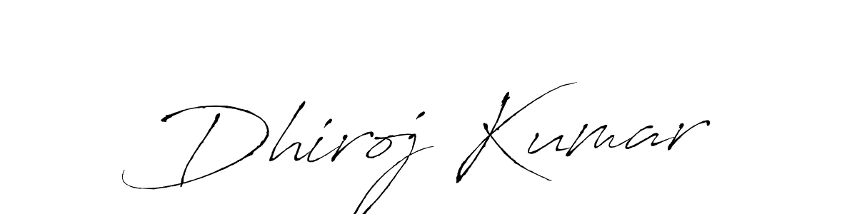 You should practise on your own different ways (Antro_Vectra) to write your name (Dhiroj Kumar) in signature. don't let someone else do it for you. Dhiroj Kumar signature style 6 images and pictures png