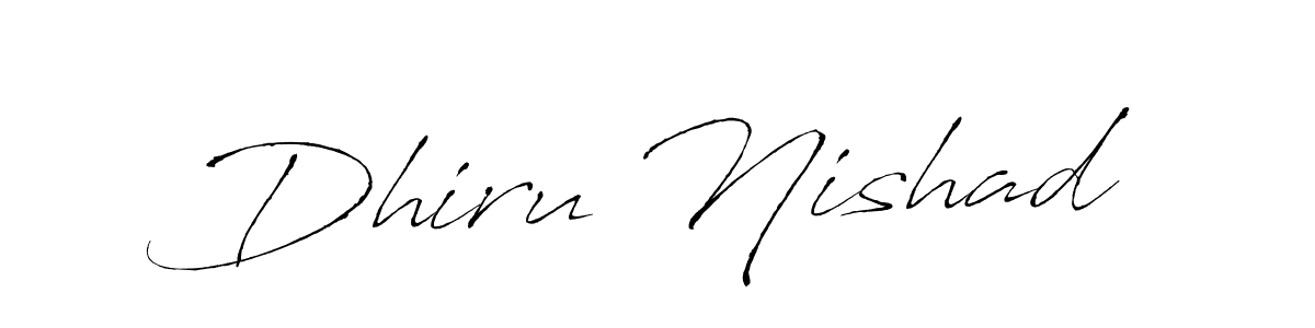 Use a signature maker to create a handwritten signature online. With this signature software, you can design (Antro_Vectra) your own signature for name Dhiru Nishad. Dhiru Nishad signature style 6 images and pictures png