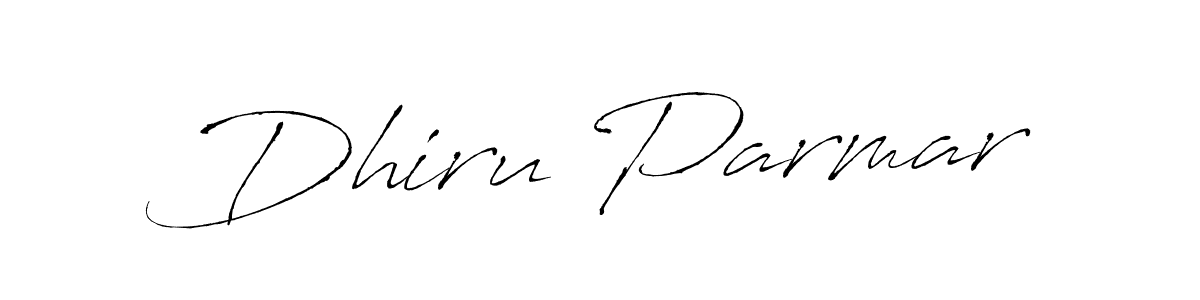 Dhiru Parmar stylish signature style. Best Handwritten Sign (Antro_Vectra) for my name. Handwritten Signature Collection Ideas for my name Dhiru Parmar. Dhiru Parmar signature style 6 images and pictures png