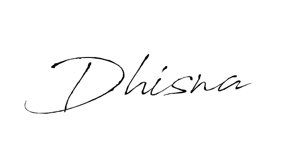 Make a beautiful signature design for name Dhisna. With this signature (Antro_Vectra) style, you can create a handwritten signature for free. Dhisna signature style 6 images and pictures png