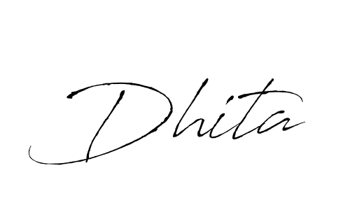 The best way (Antro_Vectra) to make a short signature is to pick only two or three words in your name. The name Dhita include a total of six letters. For converting this name. Dhita signature style 6 images and pictures png