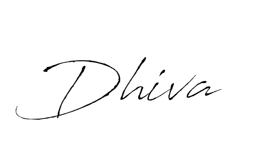 Use a signature maker to create a handwritten signature online. With this signature software, you can design (Antro_Vectra) your own signature for name Dhiva. Dhiva signature style 6 images and pictures png