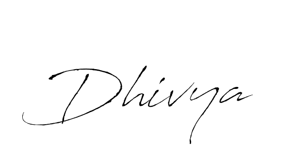 How to make Dhivya name signature. Use Antro_Vectra style for creating short signs online. This is the latest handwritten sign. Dhivya signature style 6 images and pictures png