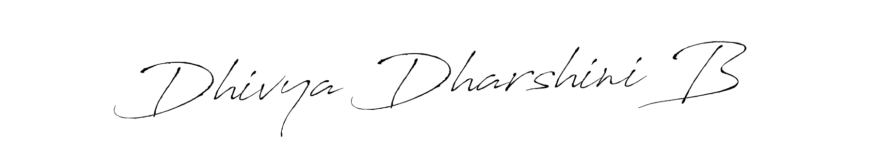 The best way (Antro_Vectra) to make a short signature is to pick only two or three words in your name. The name Dhivya Dharshini B include a total of six letters. For converting this name. Dhivya Dharshini B signature style 6 images and pictures png