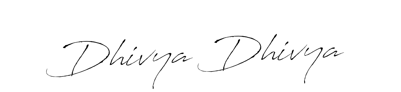 Create a beautiful signature design for name Dhivya Dhivya. With this signature (Antro_Vectra) fonts, you can make a handwritten signature for free. Dhivya Dhivya signature style 6 images and pictures png