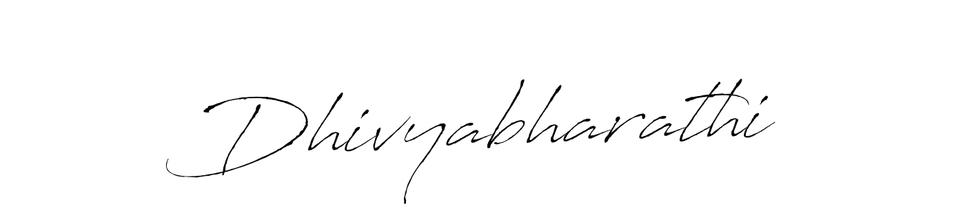 Design your own signature with our free online signature maker. With this signature software, you can create a handwritten (Antro_Vectra) signature for name Dhivyabharathi. Dhivyabharathi signature style 6 images and pictures png