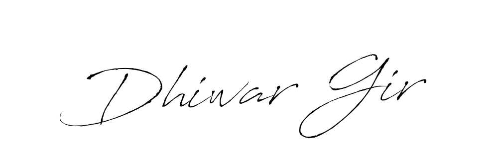 Use a signature maker to create a handwritten signature online. With this signature software, you can design (Antro_Vectra) your own signature for name Dhiwar Gir. Dhiwar Gir signature style 6 images and pictures png