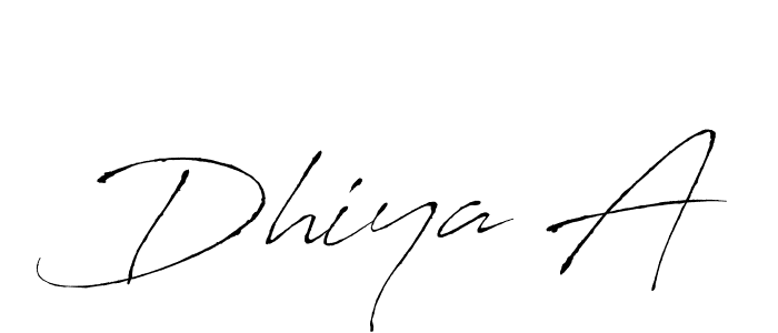 How to make Dhiya A signature? Antro_Vectra is a professional autograph style. Create handwritten signature for Dhiya A name. Dhiya A signature style 6 images and pictures png