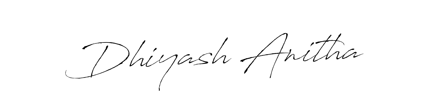 You should practise on your own different ways (Antro_Vectra) to write your name (Dhiyash Anitha) in signature. don't let someone else do it for you. Dhiyash Anitha signature style 6 images and pictures png