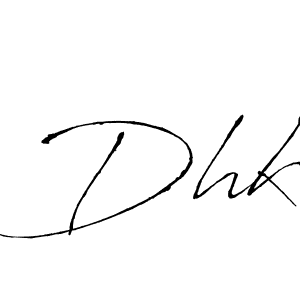 Create a beautiful signature design for name Dhk. With this signature (Antro_Vectra) fonts, you can make a handwritten signature for free. Dhk signature style 6 images and pictures png