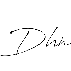 Design your own signature with our free online signature maker. With this signature software, you can create a handwritten (Antro_Vectra) signature for name Dhn. Dhn signature style 6 images and pictures png