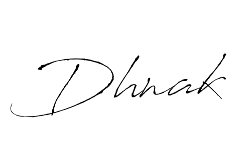 How to make Dhnak signature? Antro_Vectra is a professional autograph style. Create handwritten signature for Dhnak name. Dhnak signature style 6 images and pictures png