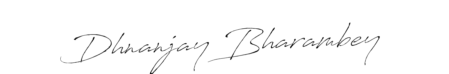 Create a beautiful signature design for name Dhnanjay Bharambey. With this signature (Antro_Vectra) fonts, you can make a handwritten signature for free. Dhnanjay Bharambey signature style 6 images and pictures png