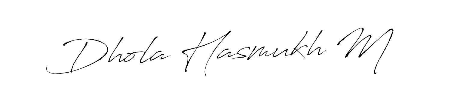 Dhola Hasmukh M stylish signature style. Best Handwritten Sign (Antro_Vectra) for my name. Handwritten Signature Collection Ideas for my name Dhola Hasmukh M. Dhola Hasmukh M signature style 6 images and pictures png