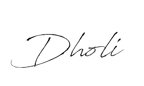 Make a beautiful signature design for name Dholi. With this signature (Antro_Vectra) style, you can create a handwritten signature for free. Dholi signature style 6 images and pictures png