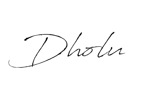 Antro_Vectra is a professional signature style that is perfect for those who want to add a touch of class to their signature. It is also a great choice for those who want to make their signature more unique. Get Dholu name to fancy signature for free. Dholu signature style 6 images and pictures png