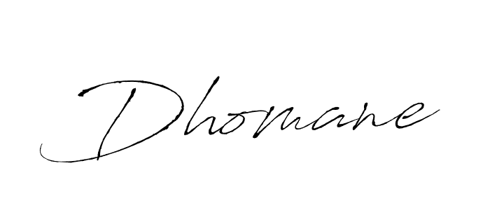 Use a signature maker to create a handwritten signature online. With this signature software, you can design (Antro_Vectra) your own signature for name Dhomane. Dhomane signature style 6 images and pictures png