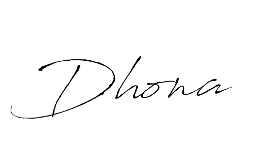 How to make Dhona signature? Antro_Vectra is a professional autograph style. Create handwritten signature for Dhona name. Dhona signature style 6 images and pictures png