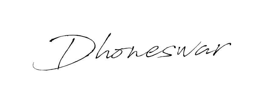 Use a signature maker to create a handwritten signature online. With this signature software, you can design (Antro_Vectra) your own signature for name Dhoneswar. Dhoneswar signature style 6 images and pictures png