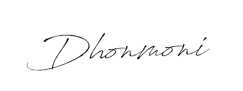 It looks lik you need a new signature style for name Dhonmoni. Design unique handwritten (Antro_Vectra) signature with our free signature maker in just a few clicks. Dhonmoni signature style 6 images and pictures png