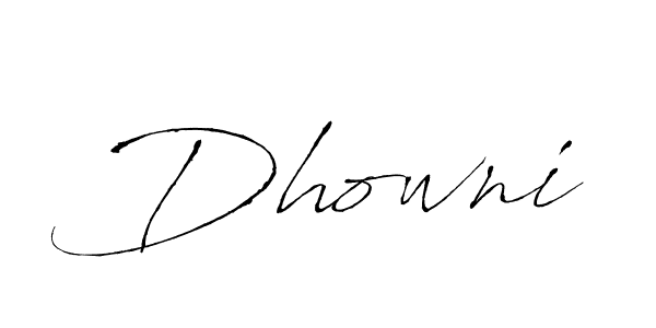 Dhowni stylish signature style. Best Handwritten Sign (Antro_Vectra) for my name. Handwritten Signature Collection Ideas for my name Dhowni. Dhowni signature style 6 images and pictures png