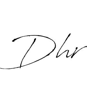 Design your own signature with our free online signature maker. With this signature software, you can create a handwritten (Antro_Vectra) signature for name Dhr. Dhr signature style 6 images and pictures png