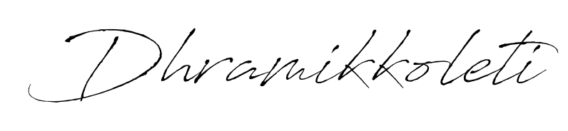 Express your personality with a custom Dhramikkoleti signature crafted with Antro_Vectra typography. Free transparent PNG download available. Dhramikkoleti signature style 6 images and pictures png