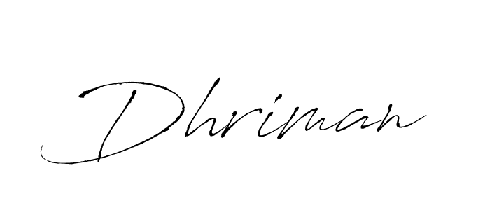 Also we have Dhriman name is the best signature style. Create professional handwritten signature collection using Antro_Vectra autograph style. Dhriman signature style 6 images and pictures png