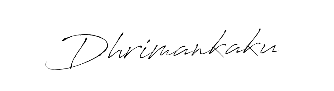 How to make Dhrimankaku name signature. Use Antro_Vectra style for creating short signs online. This is the latest handwritten sign. Dhrimankaku signature style 6 images and pictures png