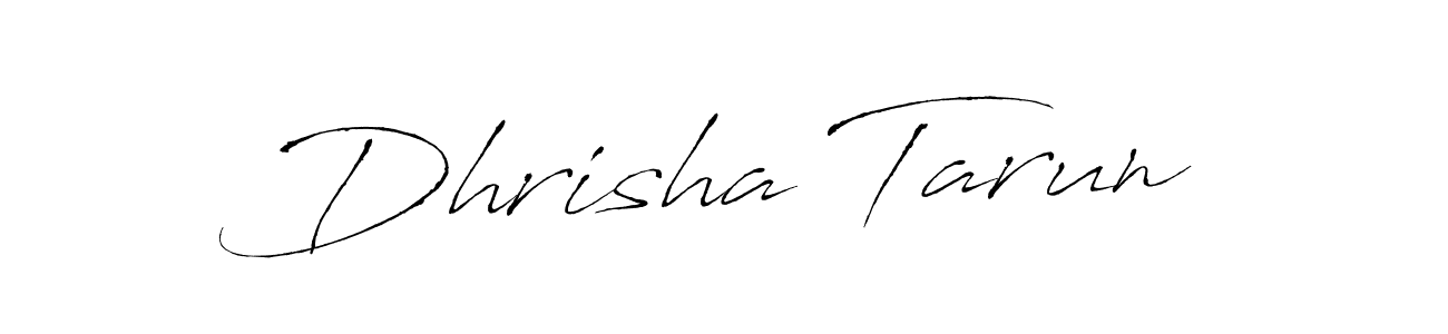 Dhrisha Tarun stylish signature style. Best Handwritten Sign (Antro_Vectra) for my name. Handwritten Signature Collection Ideas for my name Dhrisha Tarun. Dhrisha Tarun signature style 6 images and pictures png