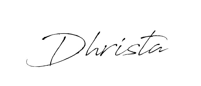 Dhrista stylish signature style. Best Handwritten Sign (Antro_Vectra) for my name. Handwritten Signature Collection Ideas for my name Dhrista. Dhrista signature style 6 images and pictures png