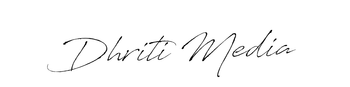 See photos of Dhriti Media official signature by Spectra . Check more albums & portfolios. Read reviews & check more about Antro_Vectra font. Dhriti Media signature style 6 images and pictures png
