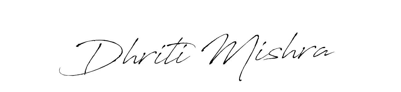 It looks lik you need a new signature style for name Dhriti Mishra. Design unique handwritten (Antro_Vectra) signature with our free signature maker in just a few clicks. Dhriti Mishra signature style 6 images and pictures png