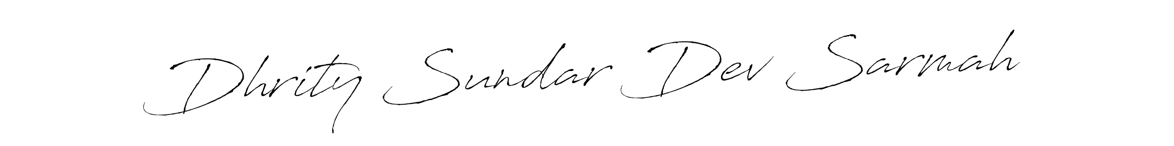 Design your own signature with our free online signature maker. With this signature software, you can create a handwritten (Antro_Vectra) signature for name Dhrity Sundar Dev Sarmah. Dhrity Sundar Dev Sarmah signature style 6 images and pictures png