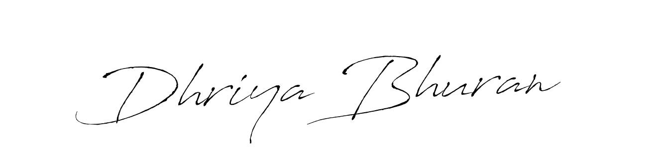 Use a signature maker to create a handwritten signature online. With this signature software, you can design (Antro_Vectra) your own signature for name Dhriya Bhuran. Dhriya Bhuran signature style 6 images and pictures png
