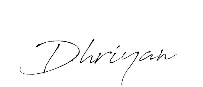 Dhriyan stylish signature style. Best Handwritten Sign (Antro_Vectra) for my name. Handwritten Signature Collection Ideas for my name Dhriyan. Dhriyan signature style 6 images and pictures png