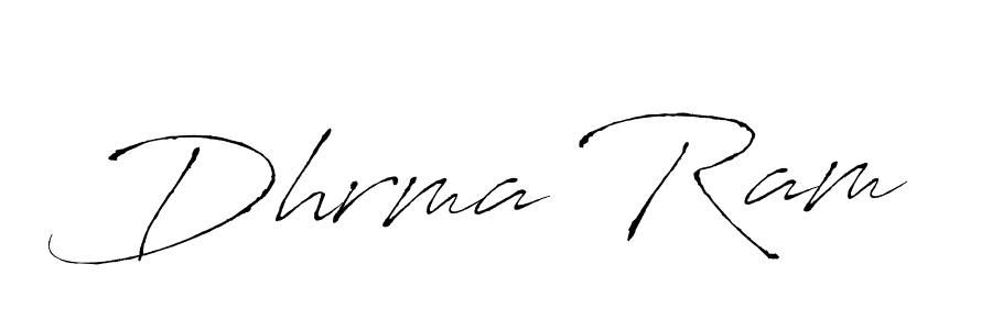 Make a beautiful signature design for name Dhrma Ram. With this signature (Antro_Vectra) style, you can create a handwritten signature for free. Dhrma Ram signature style 6 images and pictures png