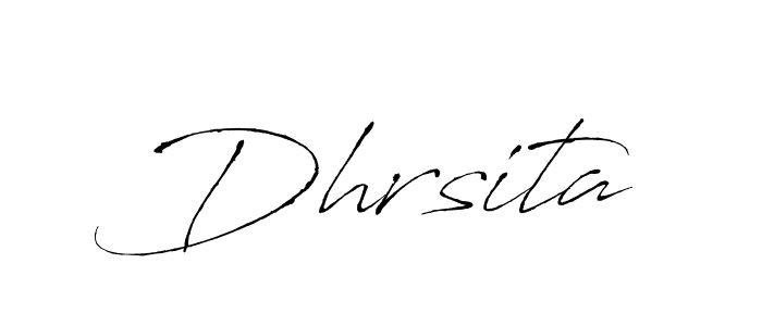 Make a beautiful signature design for name Dhrsita. With this signature (Antro_Vectra) style, you can create a handwritten signature for free. Dhrsita signature style 6 images and pictures png