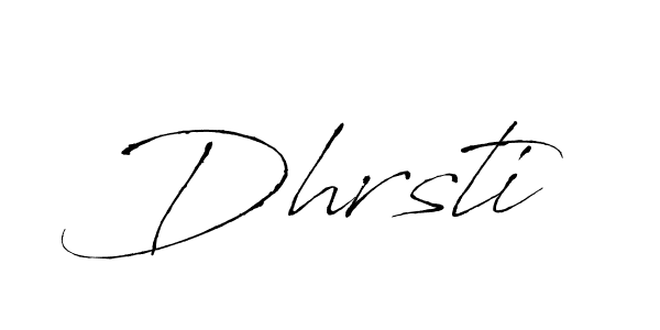Antro_Vectra is a professional signature style that is perfect for those who want to add a touch of class to their signature. It is also a great choice for those who want to make their signature more unique. Get Dhrsti name to fancy signature for free. Dhrsti signature style 6 images and pictures png