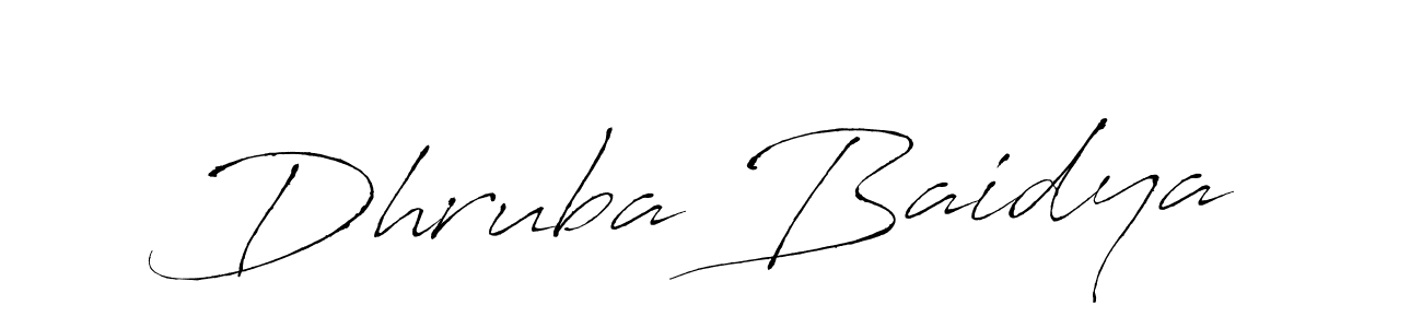 Create a beautiful signature design for name Dhruba Baidya. With this signature (Antro_Vectra) fonts, you can make a handwritten signature for free. Dhruba Baidya signature style 6 images and pictures png