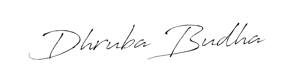 How to make Dhruba Budha signature? Antro_Vectra is a professional autograph style. Create handwritten signature for Dhruba Budha name. Dhruba Budha signature style 6 images and pictures png