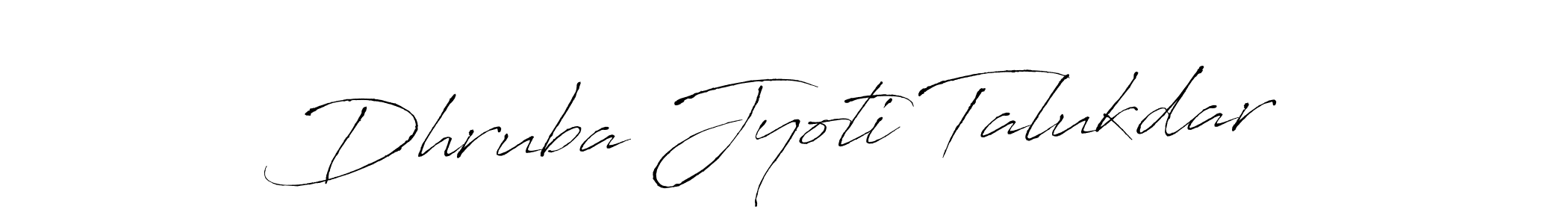 Design your own signature with our free online signature maker. With this signature software, you can create a handwritten (Antro_Vectra) signature for name Dhruba Jyoti Talukdar. Dhruba Jyoti Talukdar signature style 6 images and pictures png