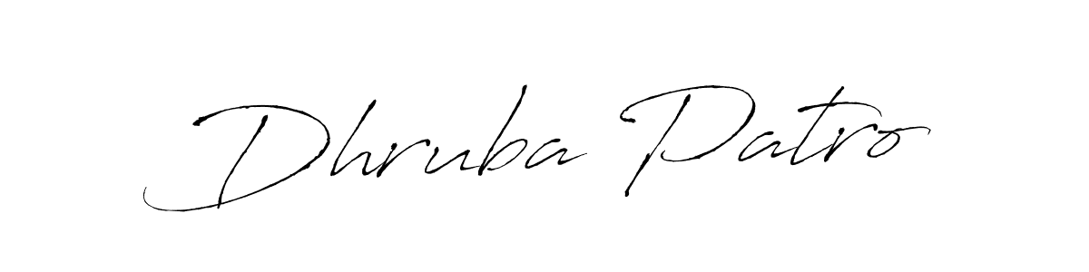 Antro_Vectra is a professional signature style that is perfect for those who want to add a touch of class to their signature. It is also a great choice for those who want to make their signature more unique. Get Dhruba Patro name to fancy signature for free. Dhruba Patro signature style 6 images and pictures png