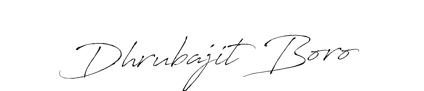 Create a beautiful signature design for name Dhrubajit Boro. With this signature (Antro_Vectra) fonts, you can make a handwritten signature for free. Dhrubajit Boro signature style 6 images and pictures png