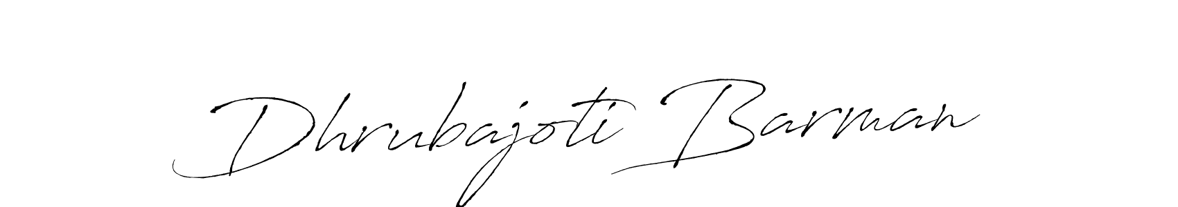 How to make Dhrubajoti Barman name signature. Use Antro_Vectra style for creating short signs online. This is the latest handwritten sign. Dhrubajoti Barman signature style 6 images and pictures png